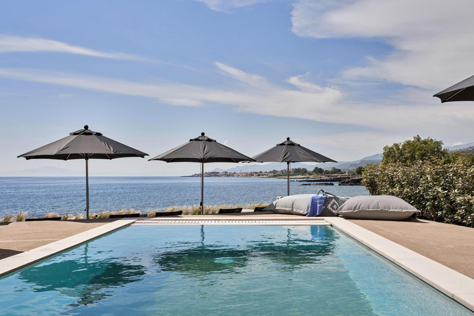 Beachfront Alassa Villas With Private Pools Kotronion  Eksteriør billede
